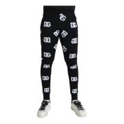 Logo Print Skinny Leggings