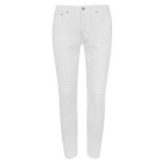 Slim Fit Hvide Denim Bukser