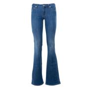 Italiensk Flare Fit Denim Jeans