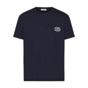 Blå VLogo Signature Bomuld T-shirt