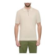 Zip Linen Polo Trieste Cream