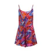 Blomstret Taljeret Playsuit