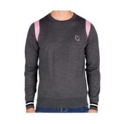 Fin Virgin Wool Logo Patch Sweater