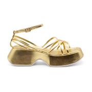 Guld Lamineret Bur Sandal