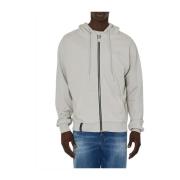 Elegant Grå Zip Hoodie