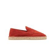 Suede Penny Loafer Espadrilles