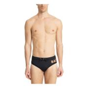 Mid Waist Swim Briefs med Snøre