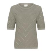 Feminin Strik Pullover Vetiver