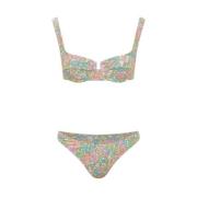 Blomstret Underwired High Rise Bikini Bund