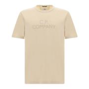 Beige Broderet T-shirt