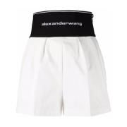 Hvide Logo Taljebånd Slim Fit Shorts