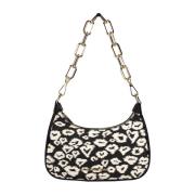 Hjerte Print Crossbody Pouchette Taske