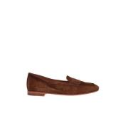 Klassisk Penny Loafer i Lysbrunt Ruskind