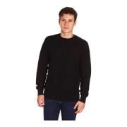 Stribet Sweater Sort Casual Stil