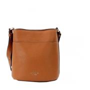 Gingerbread Læder Bucket Crossbody Taske