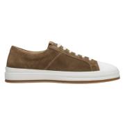 Herre Brun Lav-Top Sneakers lavet af Ægte Italiensk Velour ER00114570