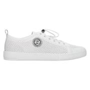 Hvide Perforerede Sommer Sneakers