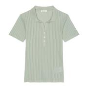 Pointelle polo shirt regular