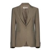 Grøn Elegant Blazer Jakke