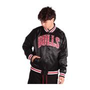 Chicago Bulls NBA Sort Bomberjakke