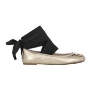 Læder Ballet Flats Love Birds Diamond