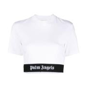 Logo Tape T-shirts og Polos Hvid