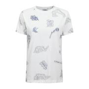 Signatur Tattoo Print Bomuld T-shirt