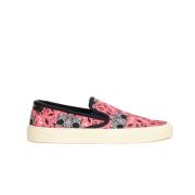 Canvas Slip-On med Radio Print