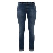 Denim Skinny Bukser med Logo