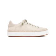 Perle Beige Læder Sneakers