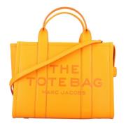 Tangerine Læder Tote Taske