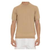 Bomuld Strik T-shirt og Polo Beige