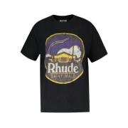 Sort Bomulds T-Shirt Saint Malo