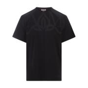 Sort T-shirt med Seal Logo Print