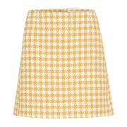 A-line Nederdel Ceylon Yellow Ternet Print