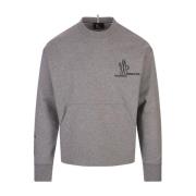 Reflekterende Grå Crewneck Sweatshirt