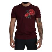 Elegant Bordeaux Rose T-shirt