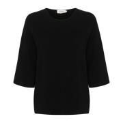 Sort Pullover Strik Slindianna Stil