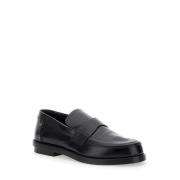 Sort Læder Slip-On Loafers