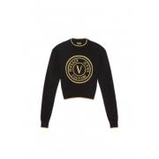 Crop Uldstrik Logo Sweater