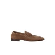 Brun Ruskind Penny Loafer Sko