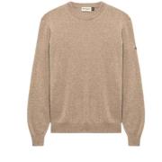 Beige Uld Cashmere Sweater