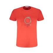 Tryk Logo Rund Hals T-shirt