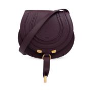 Lilla Læder Crossbody Taske