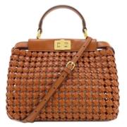 Pre-owned Stof fendi-tasker