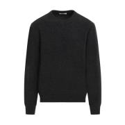 Antracit Melange Crew Neck Jumper