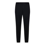 Sort Techmerino Joggers med Elastisk Talje