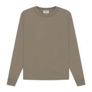 Essentials Langærmet T-shirt Taupe