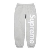 Satin Appliqué Sweatpant Heather Grey