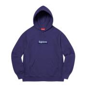 Begrænset udgave Box Logo Hættetrøje Navy